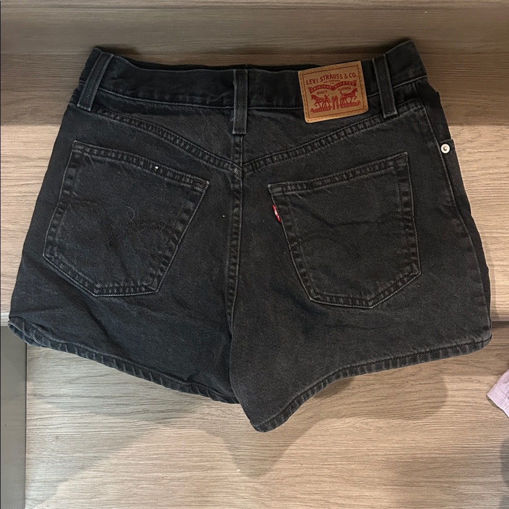 Levi's Women's Dark Gray Jean Shorts